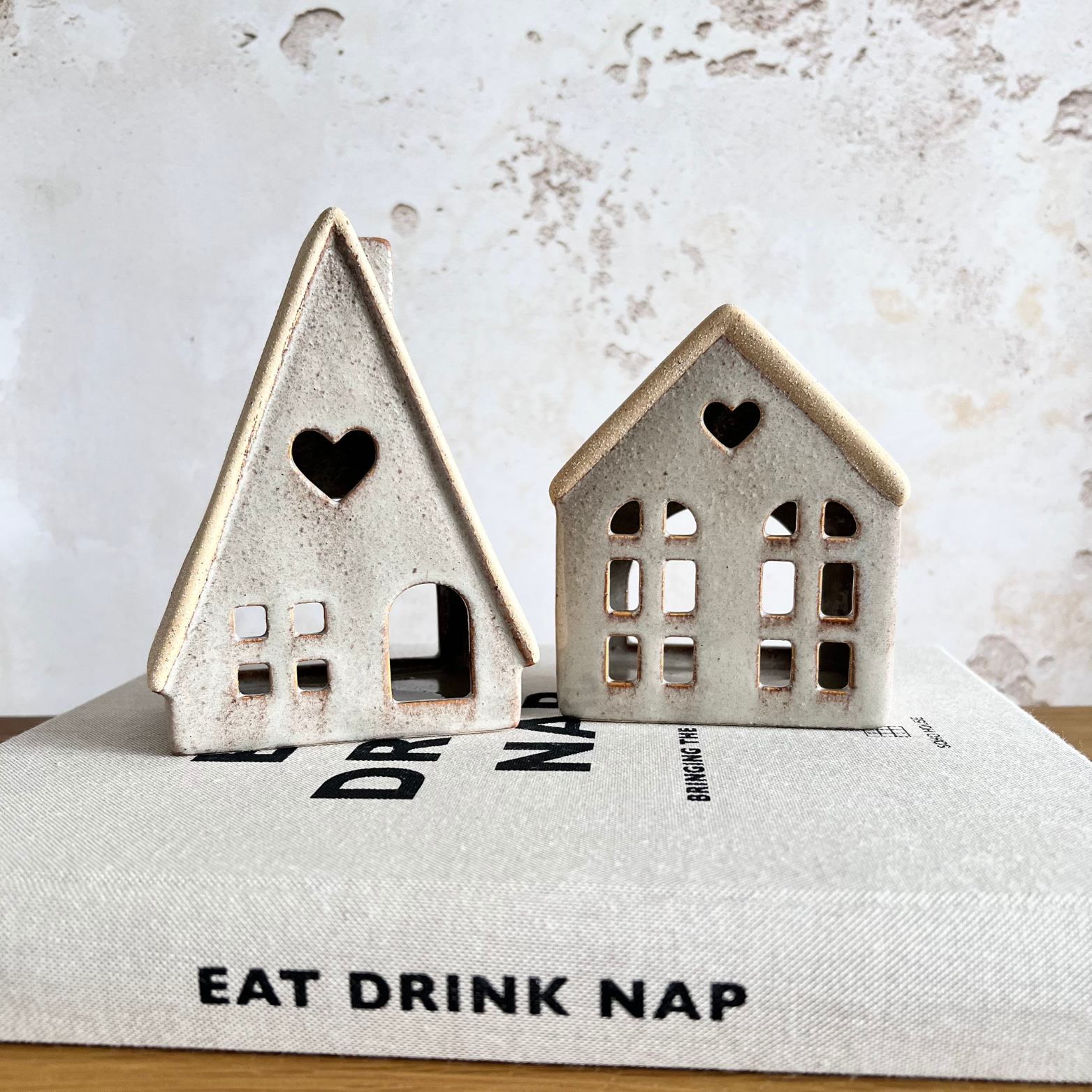 Cottage tea light holder duos