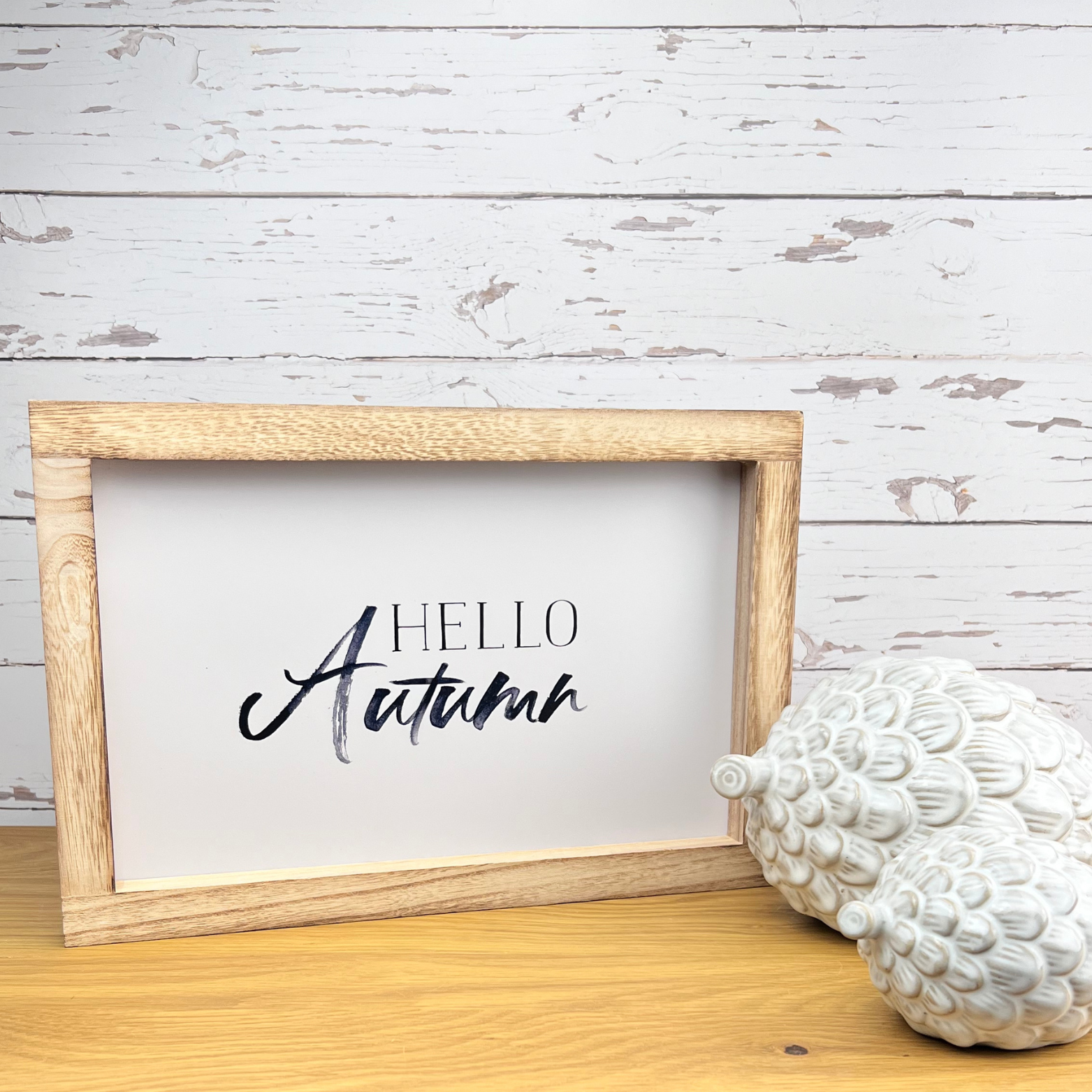 Hello Autumn Sign Styled