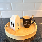 charcoal take a break mug with milk jug