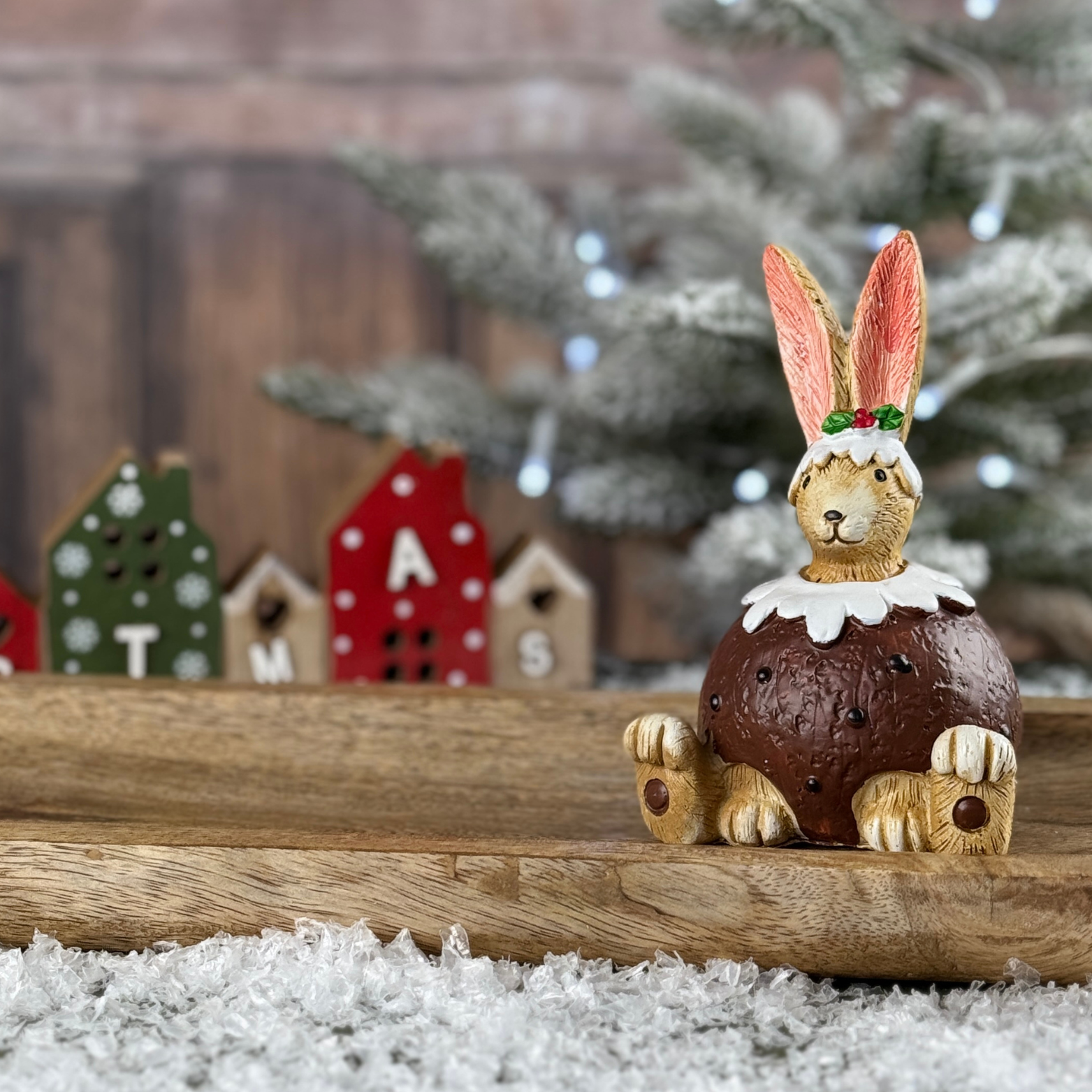 christmas pudding bunny