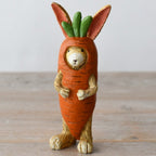 bunny dressed in a carrot costume