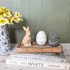 decorative eggs black and white