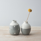 duo grey bud vase