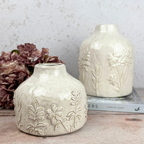 etched vase  two sizes