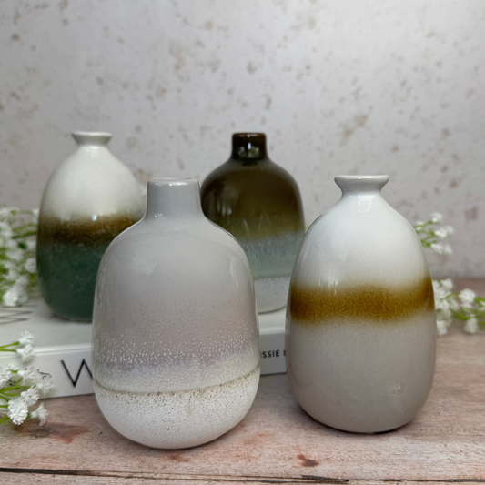 Glazed Bud Vases