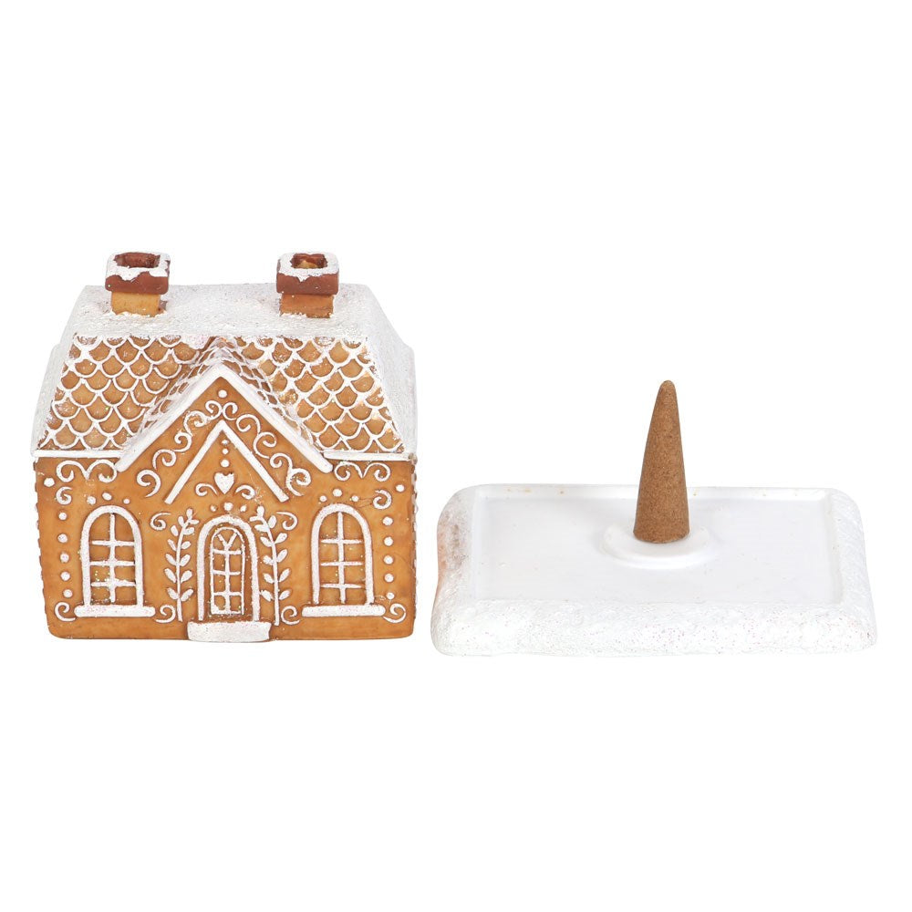 gingerbread house incense cone burner