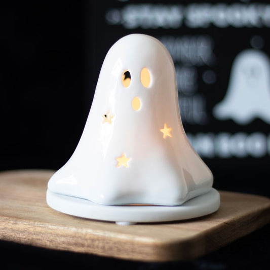 ghost tea light holder