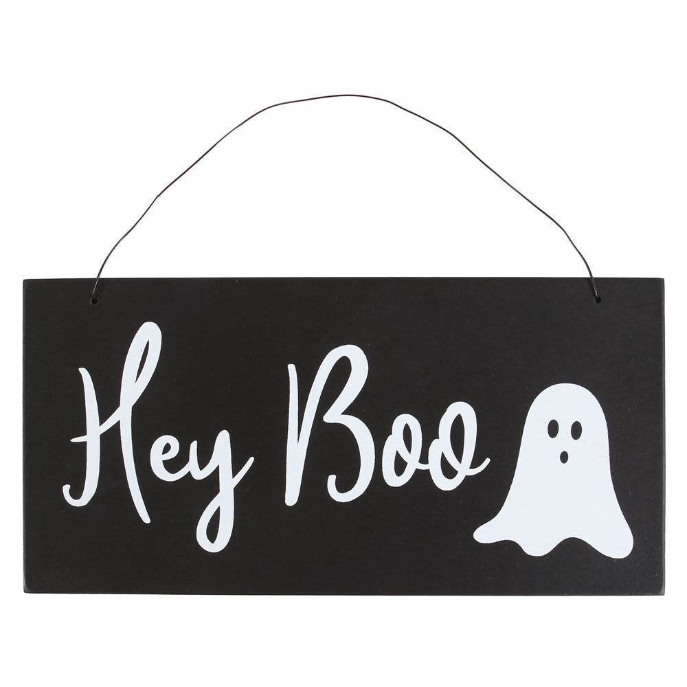 hello boo halloween sign 