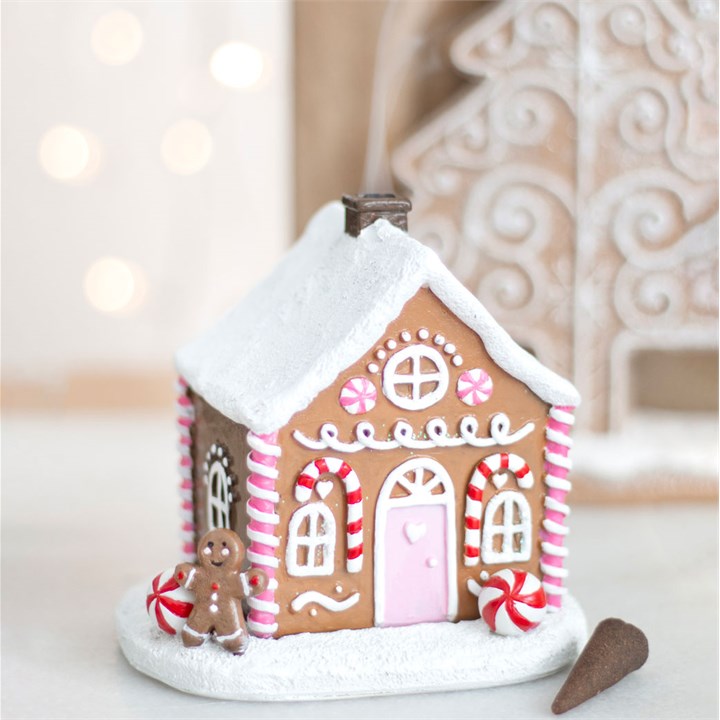 Sugarplum Gingerbread House Incense Burner