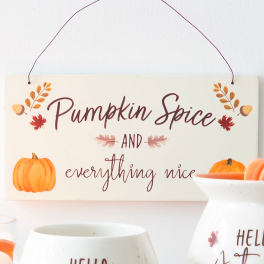 pumpkin spice sign