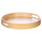 round bamboo tray