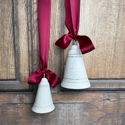 set of two bells with ribbon