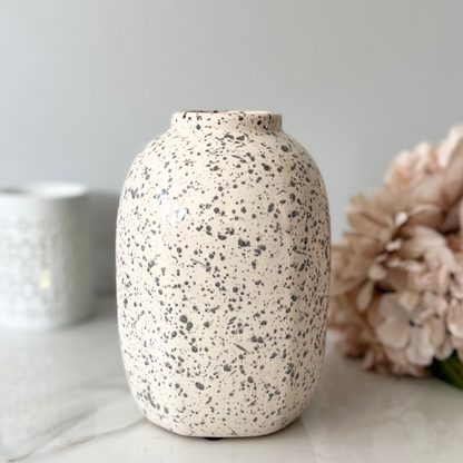 speckled vase