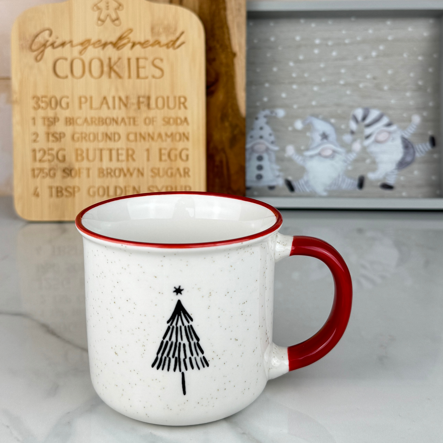 white christmas tree full tree mug