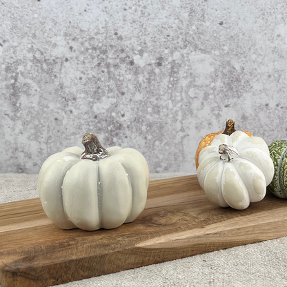 white rustic pumpkin big