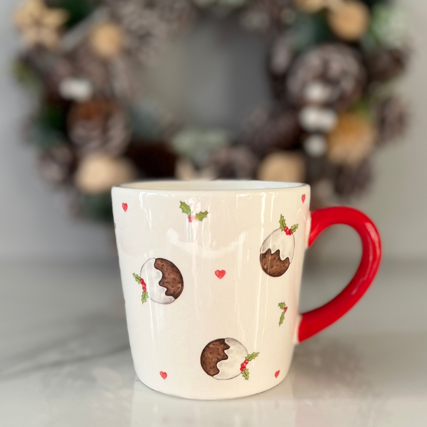 xmas pudding mug